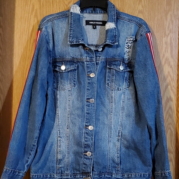 Ashley Mason distressed denim jacket - Picture 2 of 11